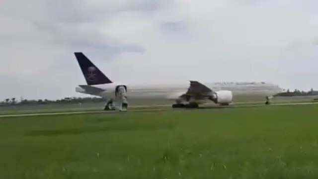 Kronologi Pesawat Saudia Airlines Mendarat Darurat